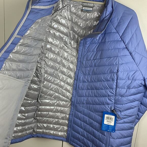 Columbia Women's Powder Lite™ II Full Zip Jacket Coat Lavender 2X Omni-Heat - Picture 6 of 11
